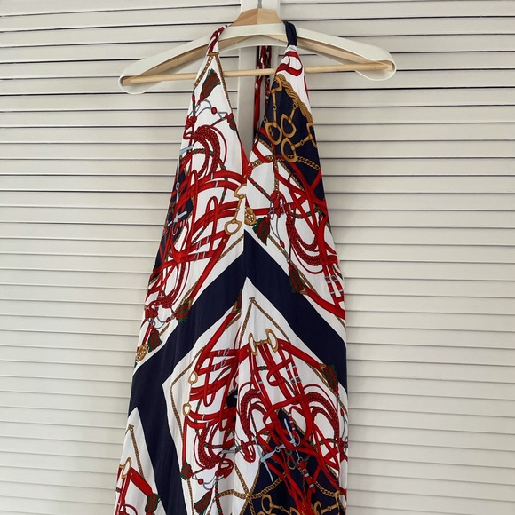 🛟Zara Equestrian print Halter Dress🛟❤️🩹 - Picture 2 of 4